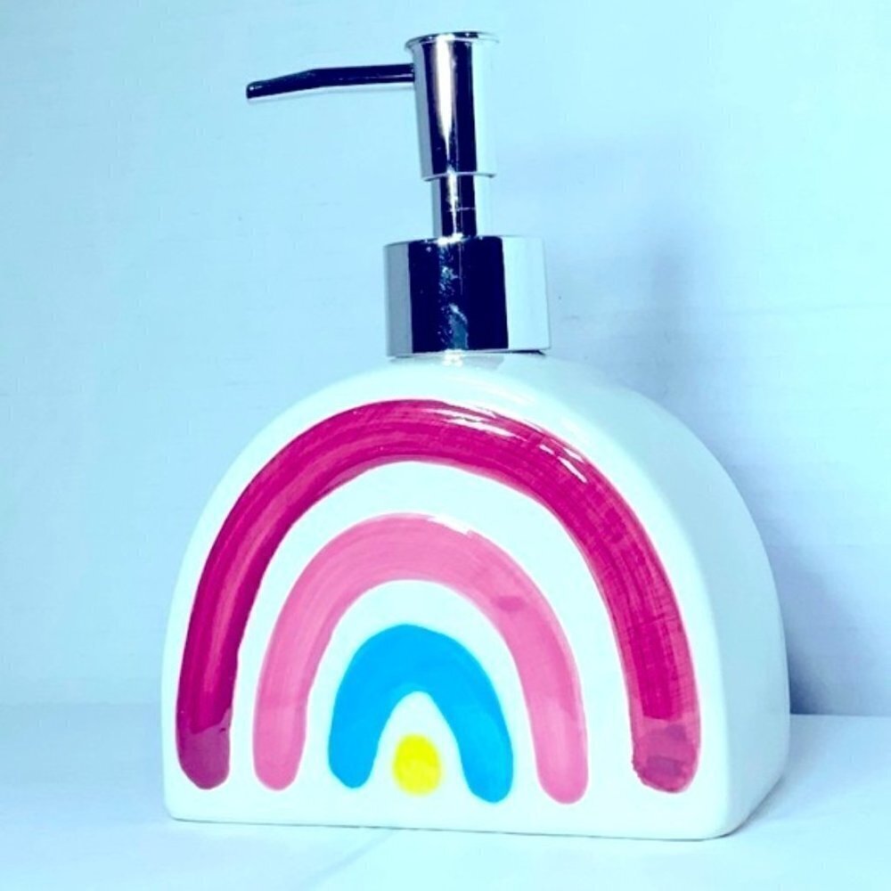 Matt & Maddie Rainbow Soap Dispenser Midnight Unicorn Ceramic Collection Any Age - Picture 2 of 16